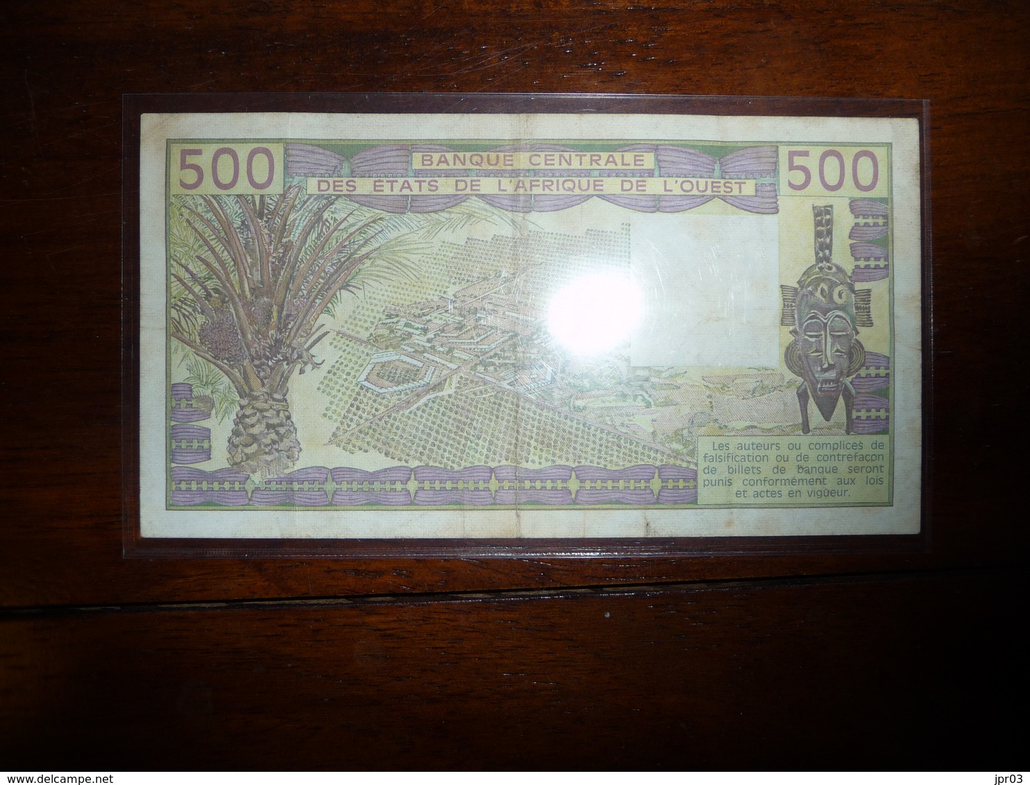 BANQUE CENTRALE DES ETATS AFRIQUE DE L'OUEST   * 500 Francs   D. 19  -  TTB - Autres - Afrique