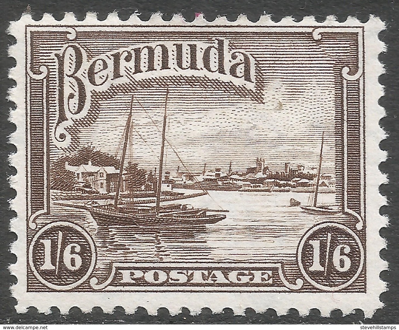 Bermuda. 1936-47 KGV. 1/6 MH. SG 106 - Bermuda