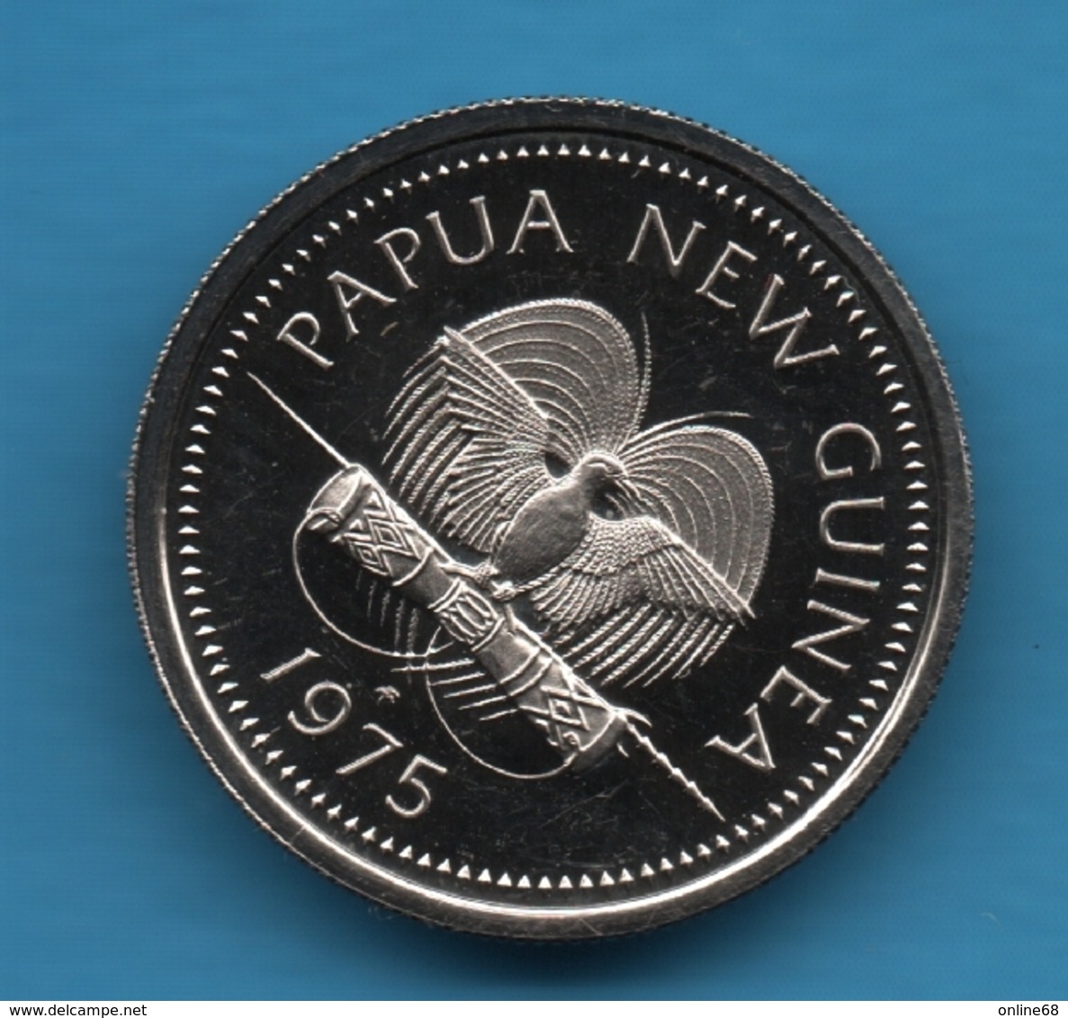 PAPUA NEW GUINEA 5 TOEA 1975 KM# 3 Fly River Turtle TORTUE - Papúa Nueva Guinea