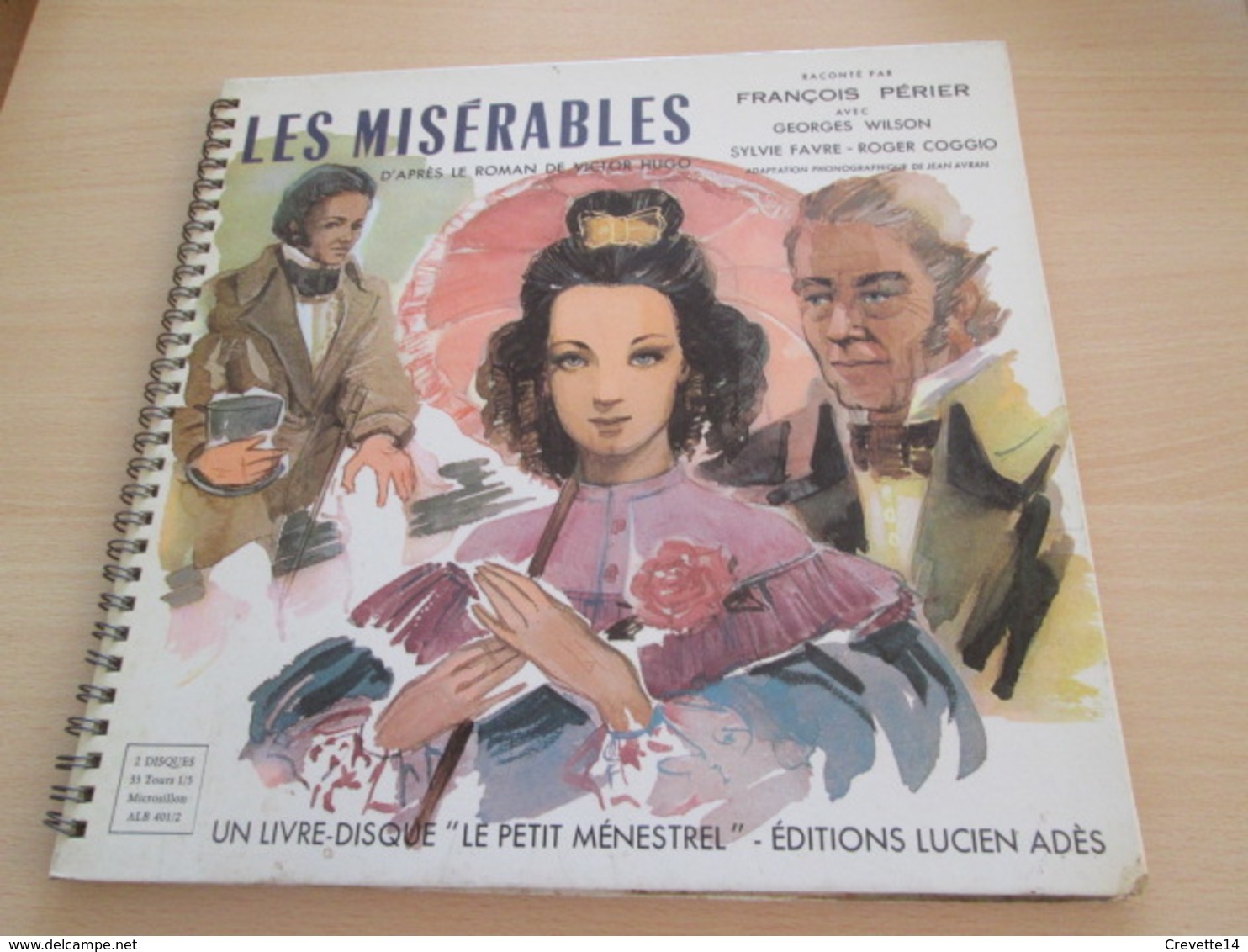 MISÉRABLES FRANÇOIS PÉRIER VICTOR HUGO ALB48 MENESTREL G 2X VINYLES 33T LP - Kinderlieder