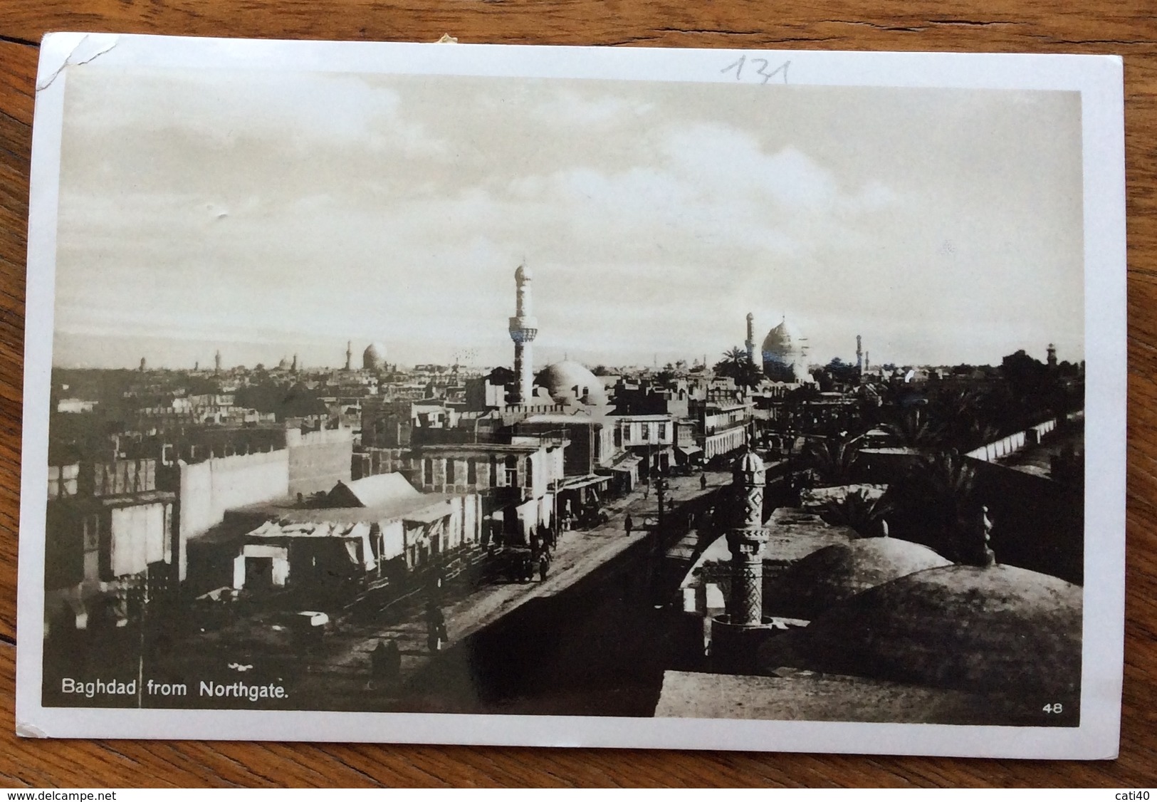 IRAQ  POSTCARD  PAR AVION FROM BAGHDAD TO BADEN GERMANY  THE 7/12/1928 - Irak