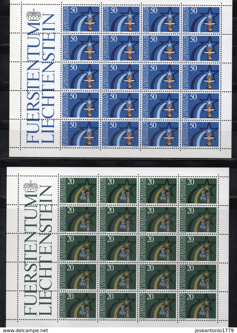 LIECHTENSTEIN AÑO 1983 SERIE COMPLETA EN PLIEGOS, IVERT 772/774   " NAVIDAD "   MNH. - Otros & Sin Clasificación