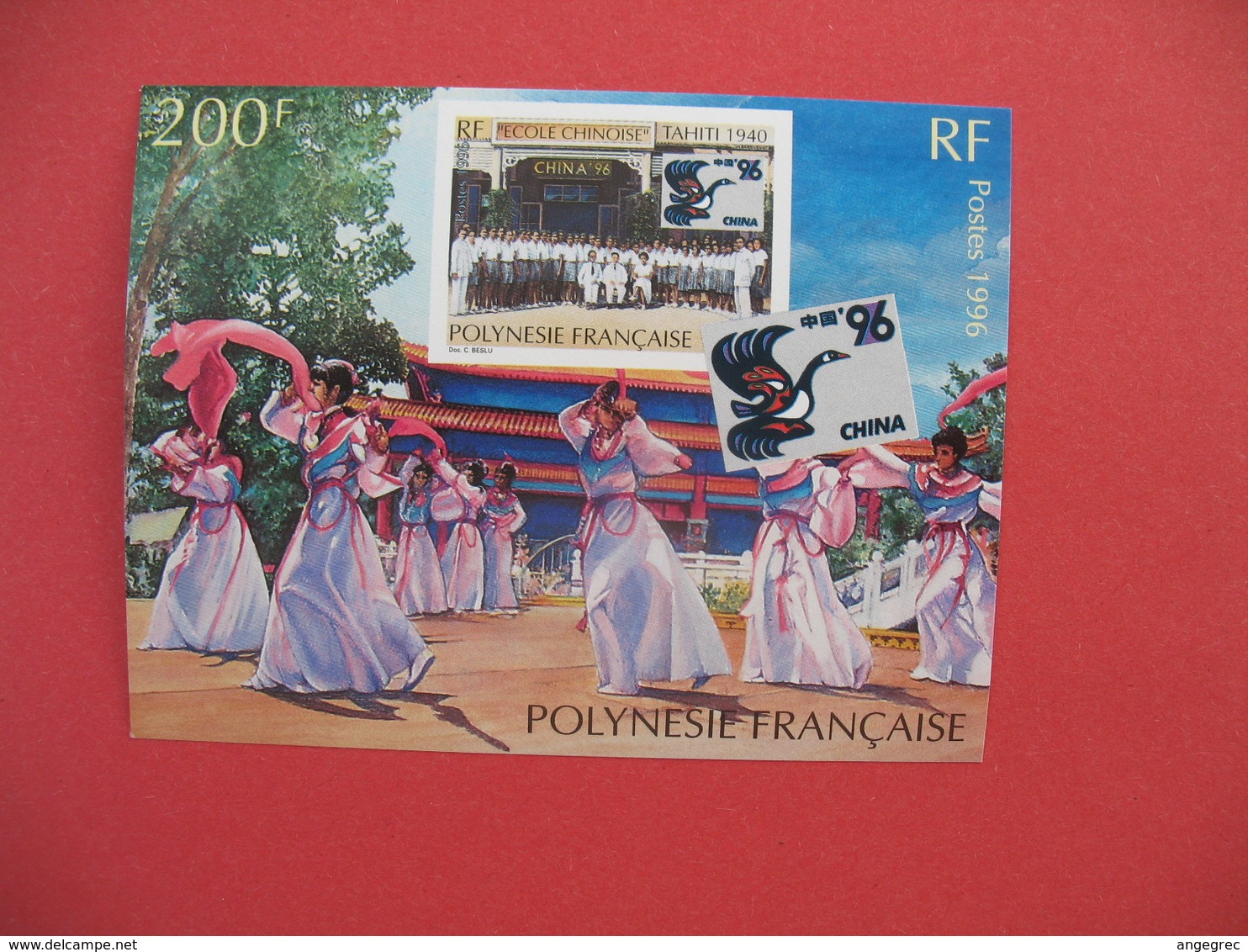 Bloc Feuillet     Polynésie Française  1996    200 F  N° 21 - Blocs-feuillets