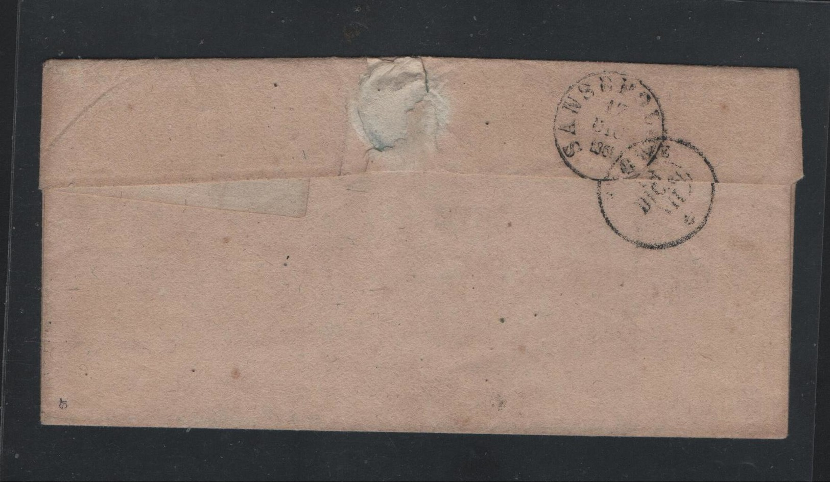 IV: 10 Cent. Bruno Olivastro Su Lett.1861 Pieve S.Stevano-Firenze (€ 325) - Sardegna