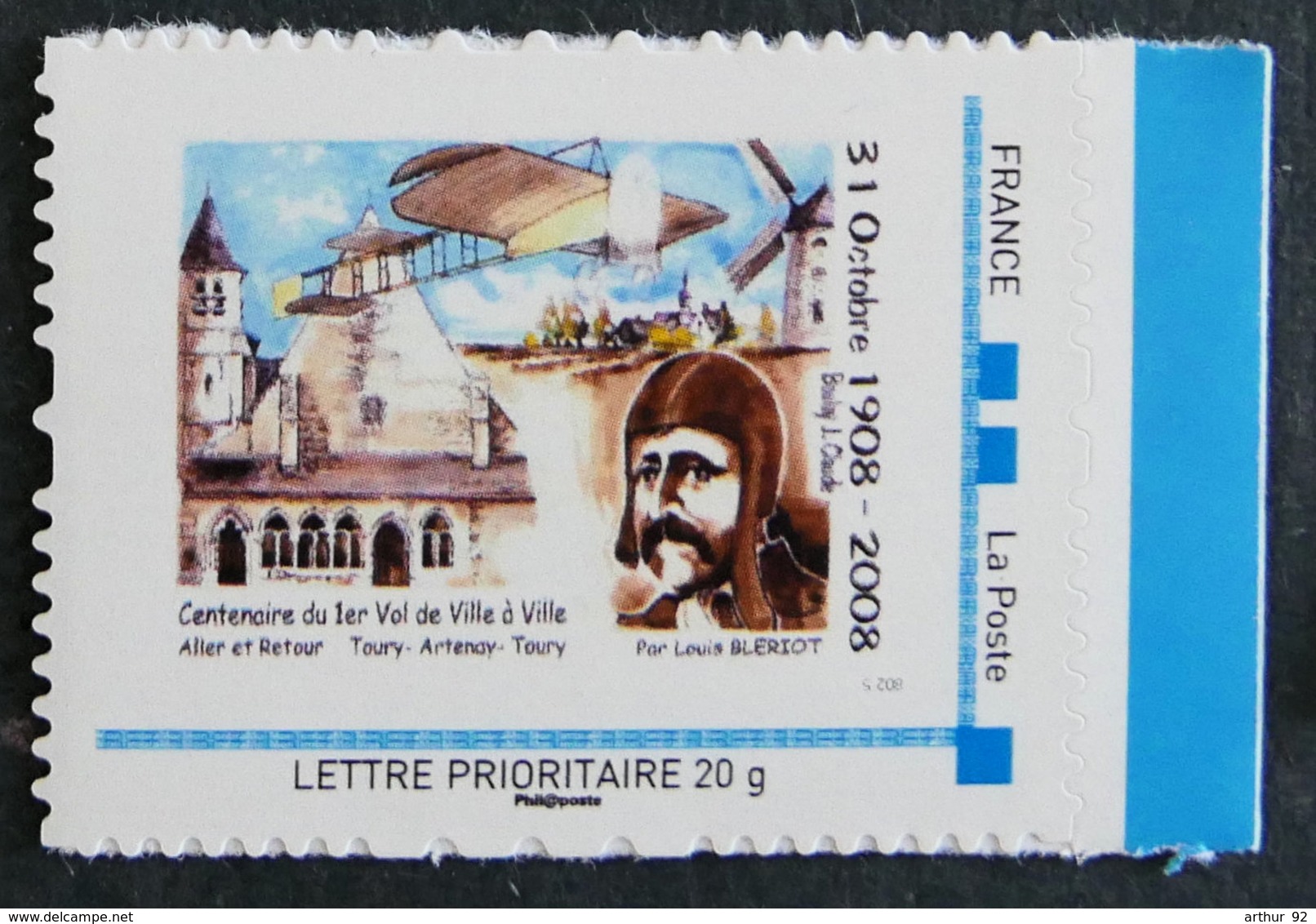 LOUIS BLERIOT - 1er Vol De Ville à Ville ARTENAY - TOURY 31 10 1908 ** - Altri & Non Classificati