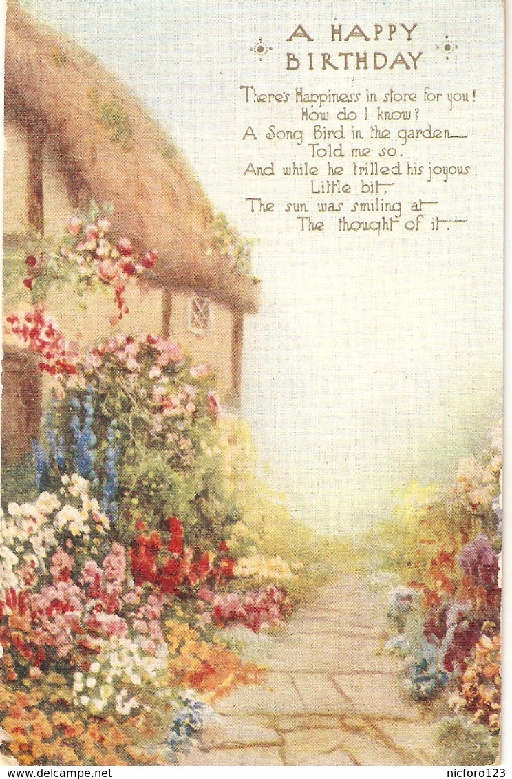 "lL. Spencer. Beautiful Garden" Tuck Oilette All In A Garden Fair  Ser. PC # 3577 - Tuck, Raphael