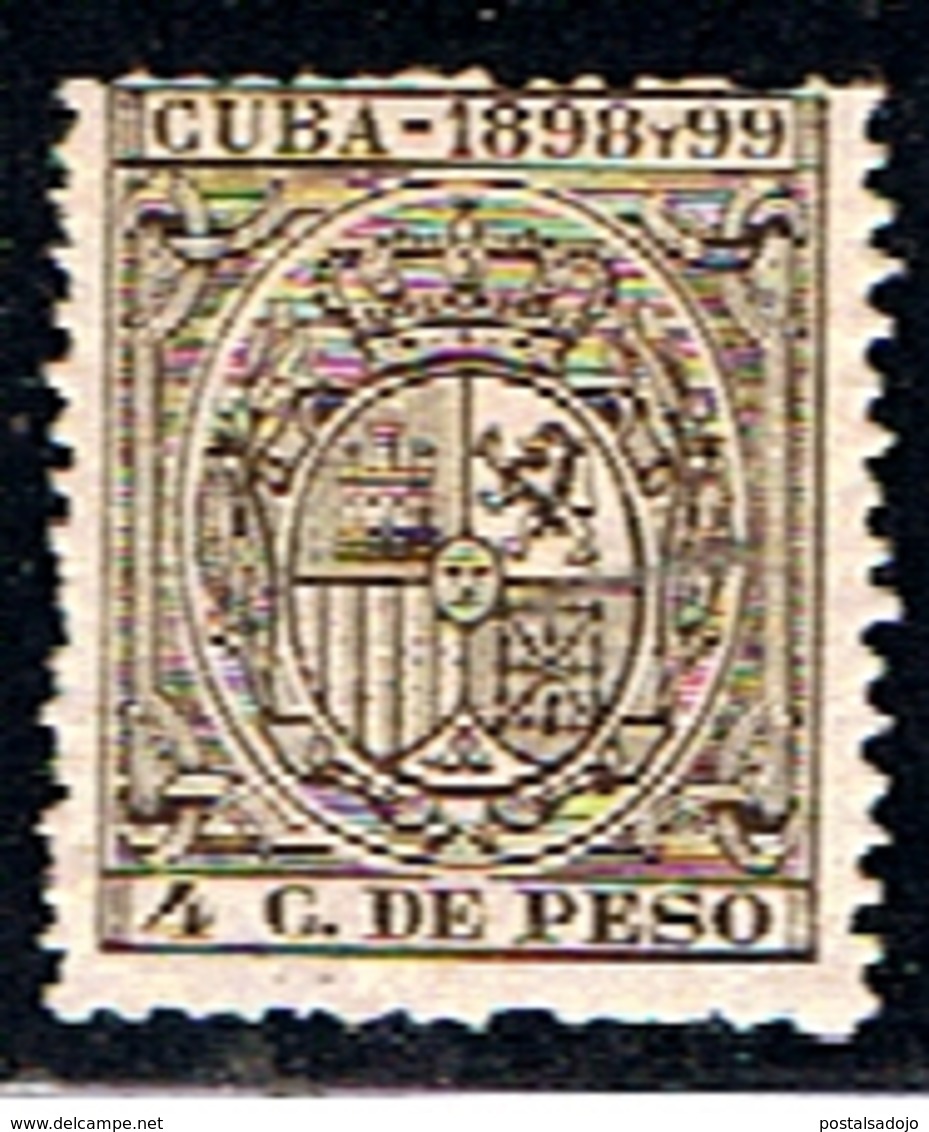 CUBA 244 // YVERT 4 C. DE PESOS // 1898-99 - Strafport