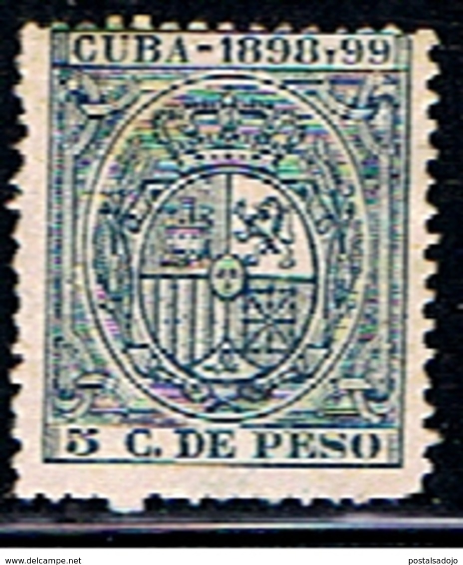 CUBA 245 // YVERT 5 C. DE PESOS // 1898-99 - Segnatasse
