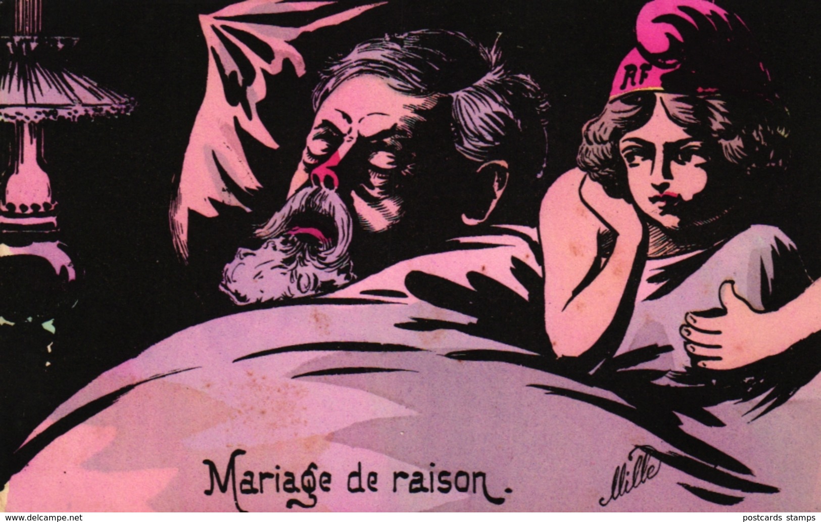 Mariage De Raison, Sign. Mille - Satirische