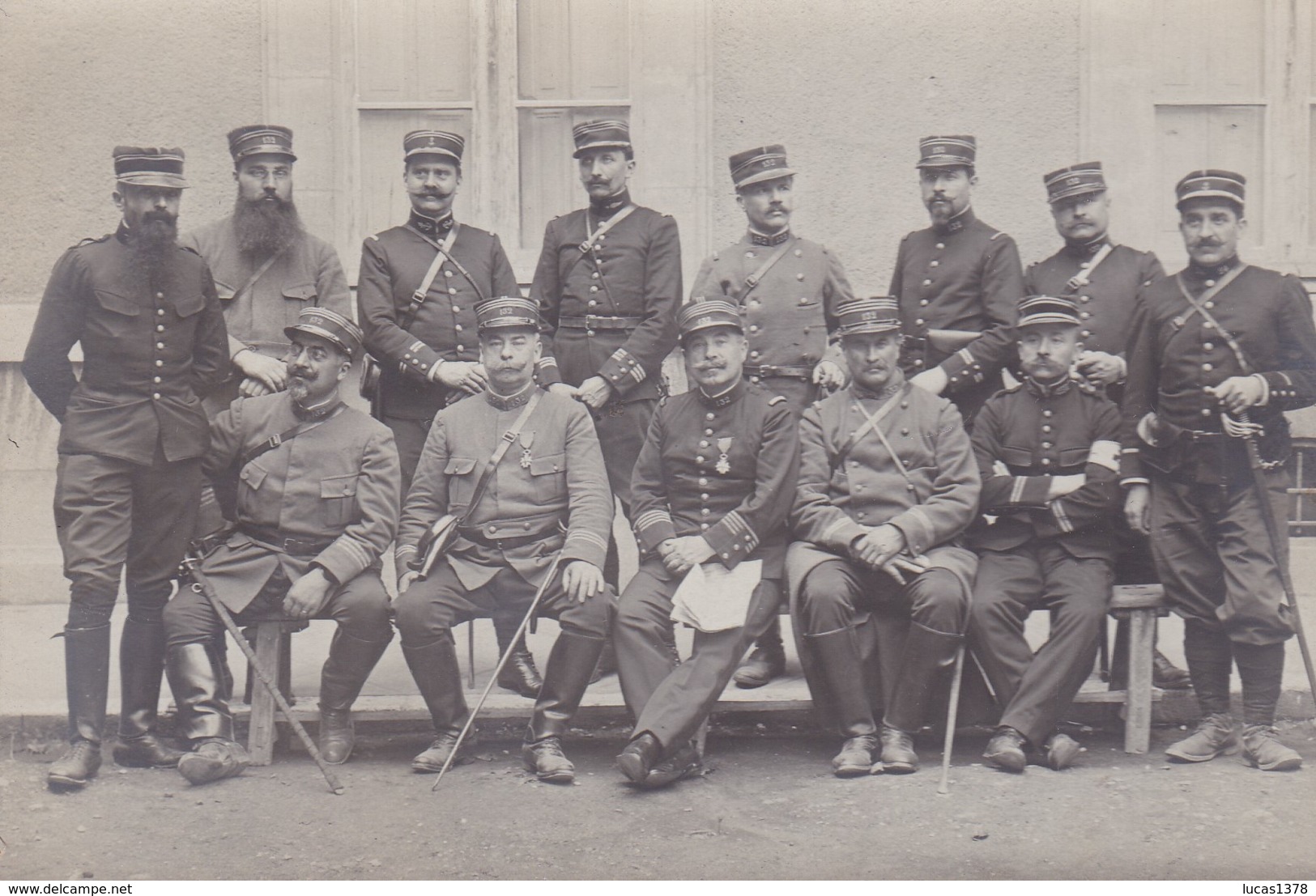 BELLE CARTE PHOTO OFFICIERS DU 132 EME REGIMENT / COMMANDANT / CAPITAINES ..... - Régiments