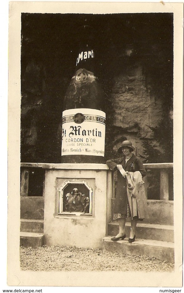 LUXEMBOURG - (  REMICH ) Monument Bière St-Martin  CORDON D'OR  ( Photo: Format 12 X 7 ) - Lieux