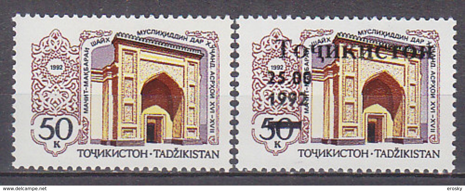 K1281 - TADJIKISTAN Yv N°2+6 ** ARCHITECTURE - Tadjikistan