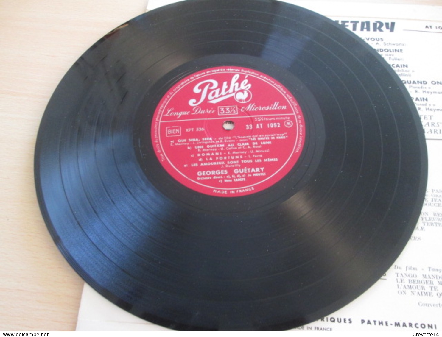 VYNIL En TBE 10'' 25 Cm Pathe 1092 Georges Guetary 1 Titre Leo Ferre La Fortune Nm - Opera / Operette