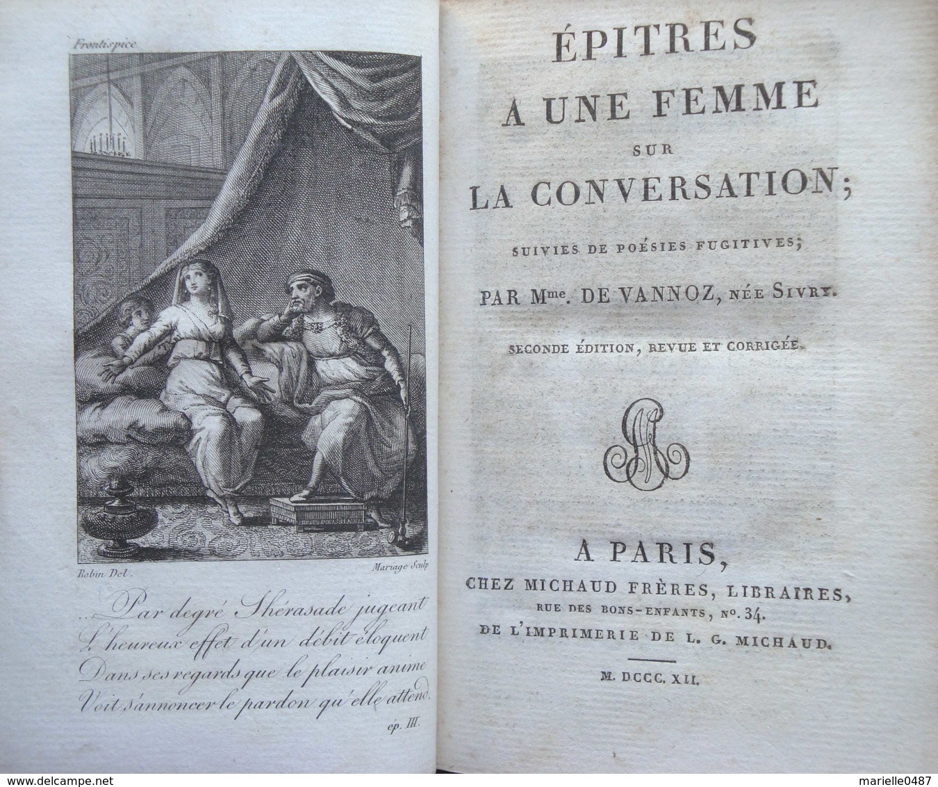 1812 Epitres à Une Femme Sur La Conversation - 1701-1800