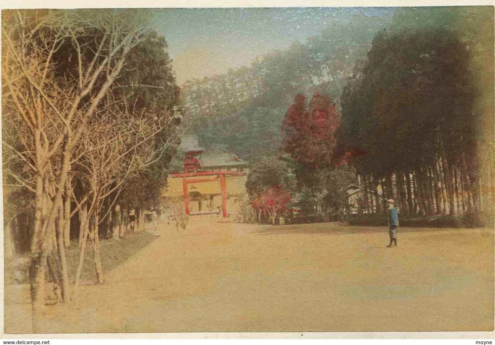 17 -  2 Photos Du Japon 19e - METIER 1)  TRIAGE DU THE   2)  KAMAKURA JAPON   Papier Albuminé Et Aquarellé - Anciennes (Av. 1900)