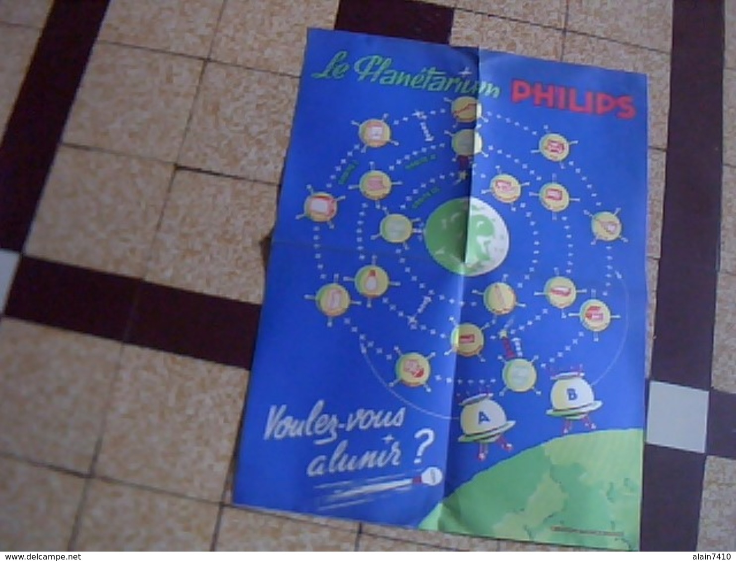 Objet Publicitaire Jeux Le Planetarium  Philips Creation Maurice Brunot Annèe 1960 - Publicités