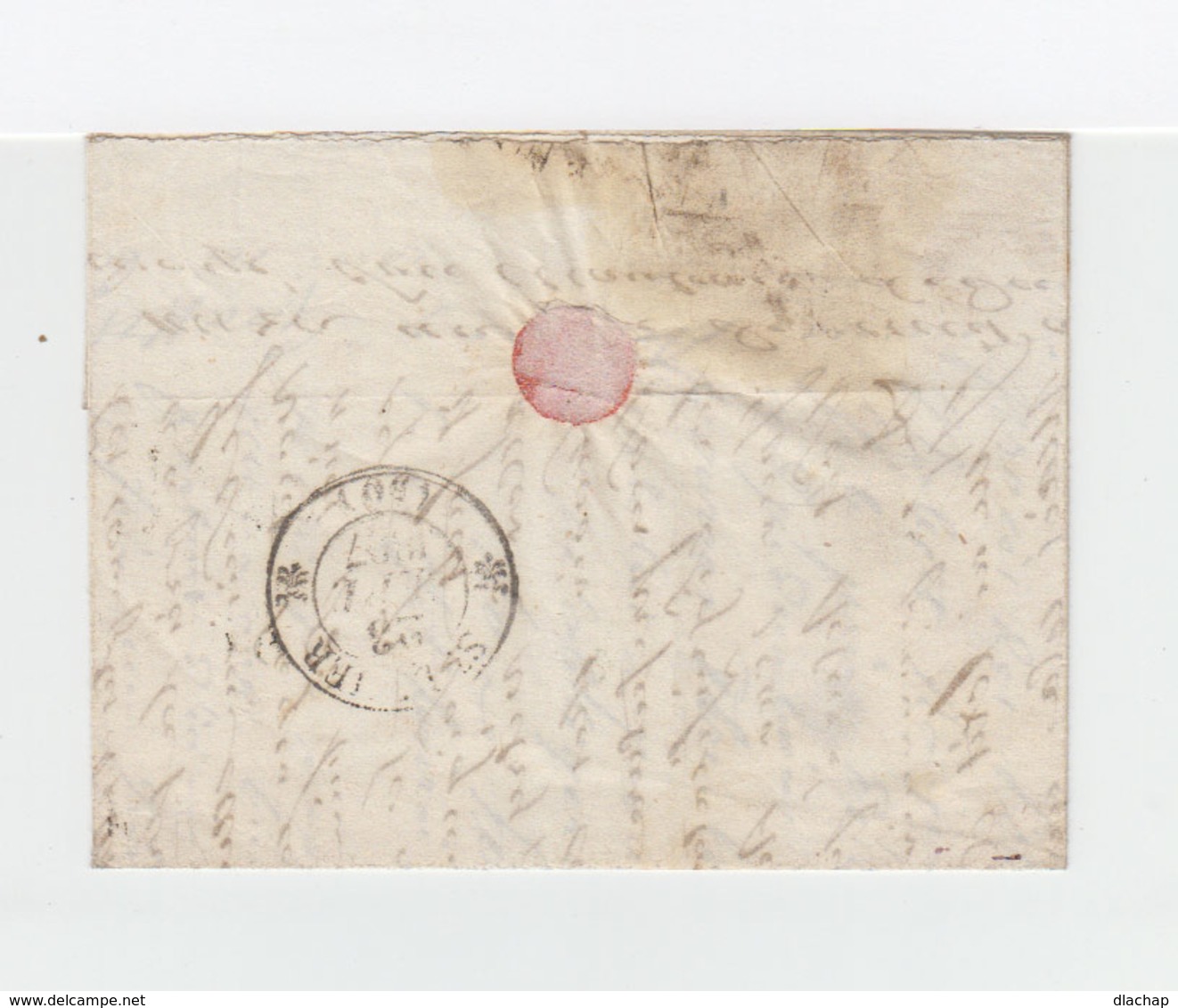 Sur Lettre AC CAD Paris Bureau B. Taxe Manuscrite. Cachet Destination St Dizier. (1111x) - 1801-1848: Précurseurs XIX