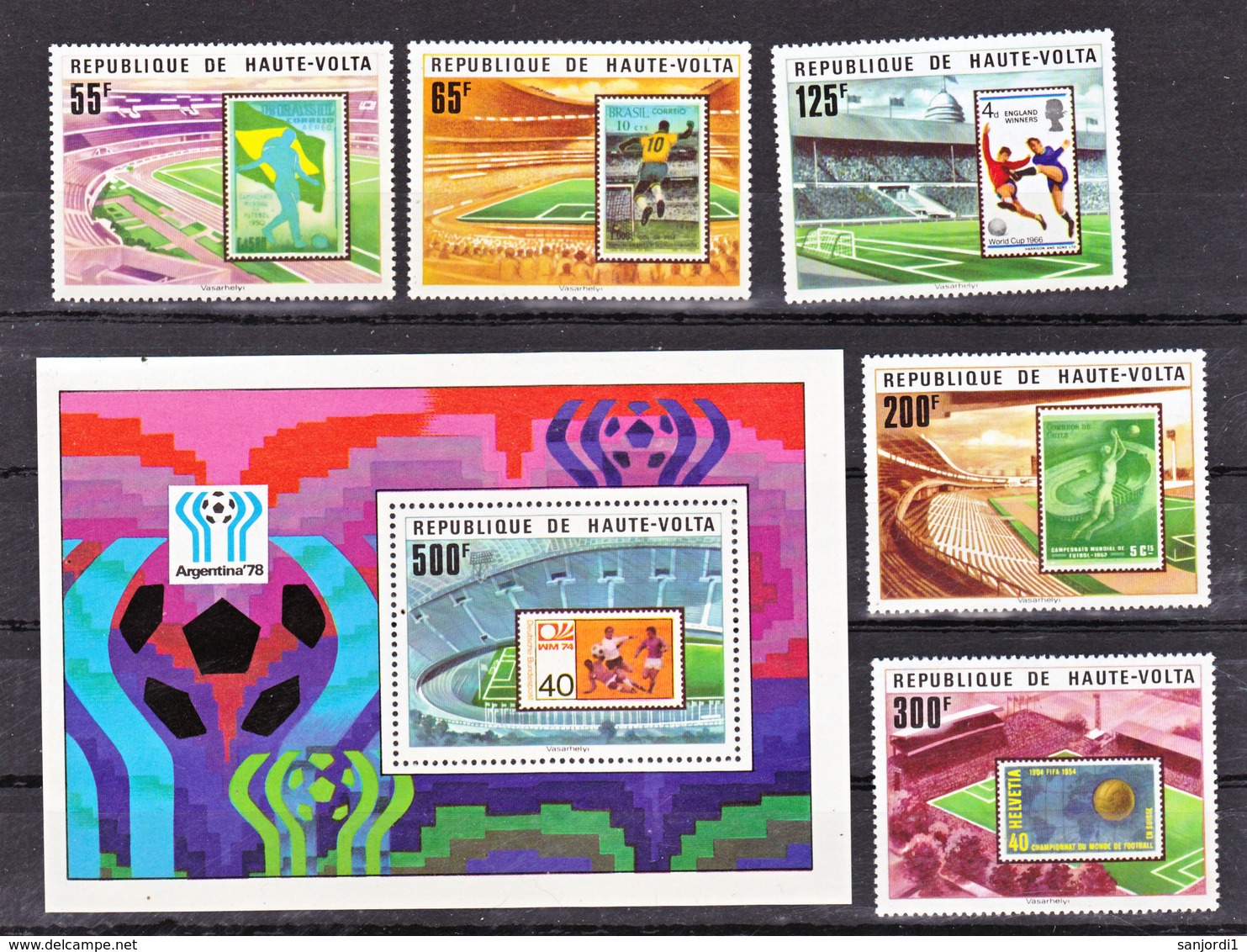 Haute Volta 444 448 Et Bf 9 Argentina 78 Neuf **TB  Mnh - Haute-Volta (1958-1984)