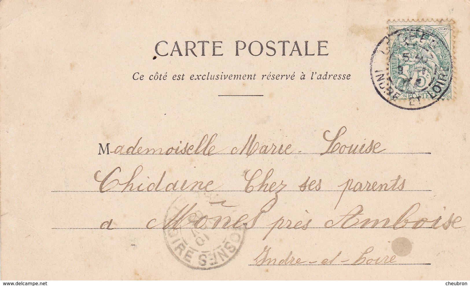 36. CLION.  CPA. CHATEAU DE PREAULX. ANNEE 1905 - Autres & Non Classés