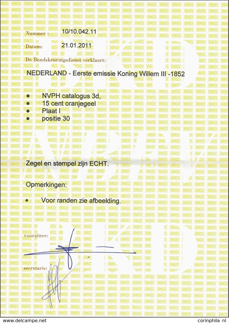 NL 1852 King William III - Otros & Sin Clasificación