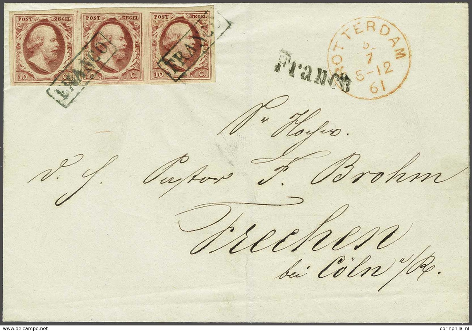 NL 1852 King William III - Autres & Non Classés