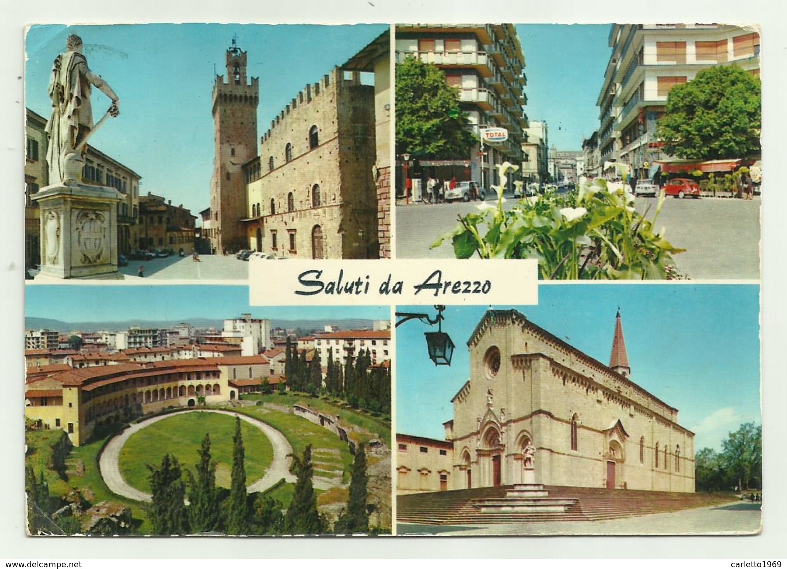 SALUTI DA AREZZO   VIAGGIATA FG - Arezzo