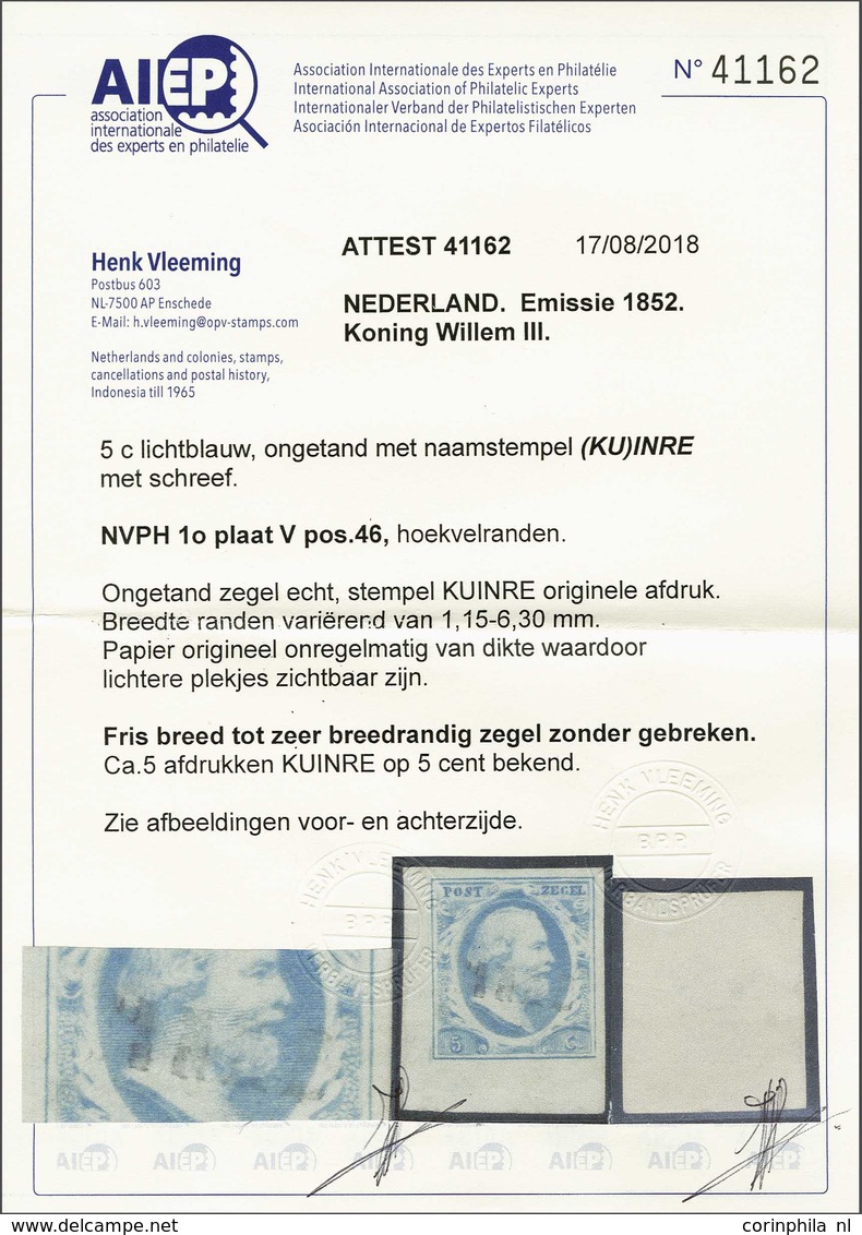 NL 1852 Oblong Stamp - Autres & Non Classés