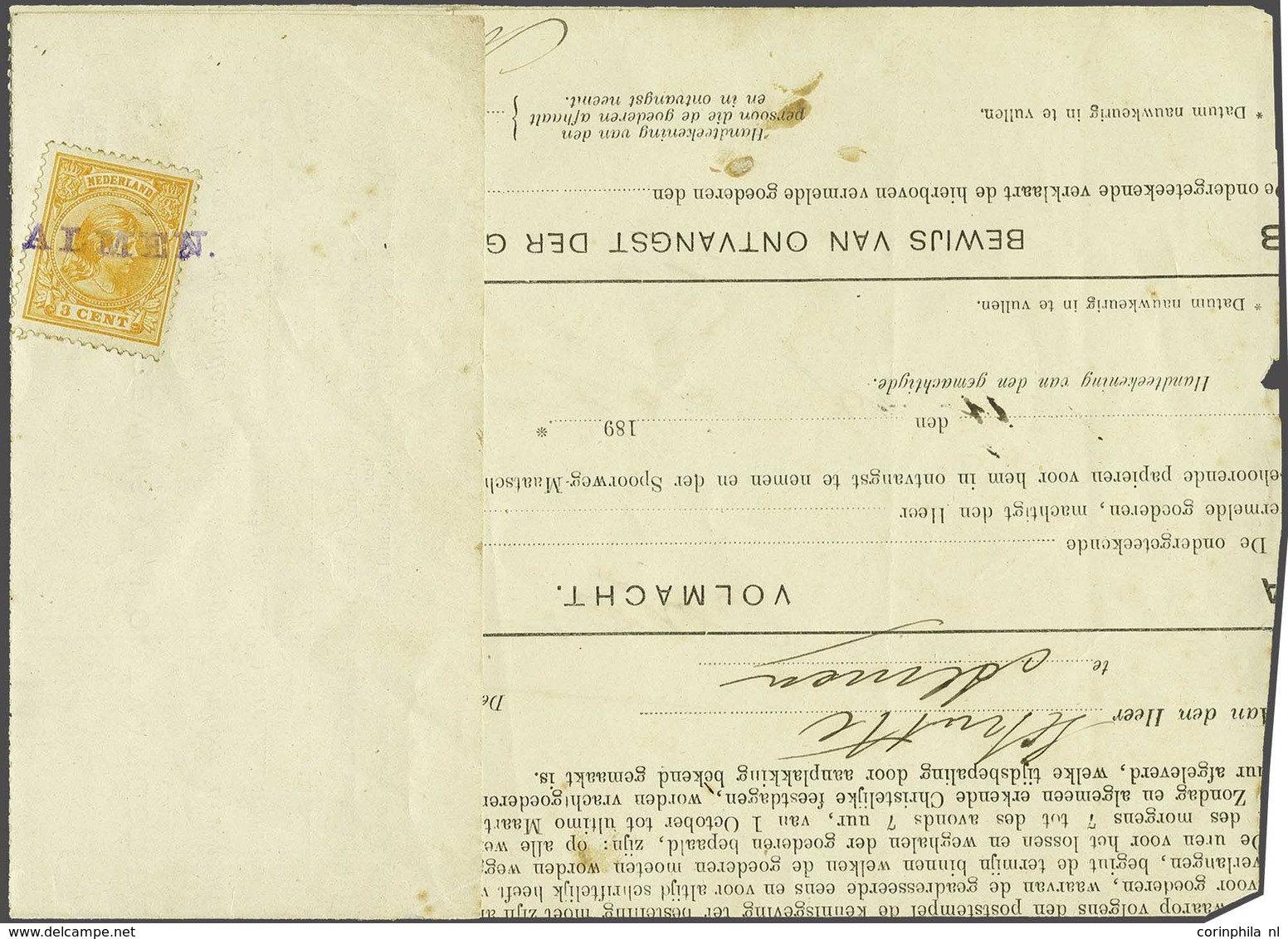 NL 1891 Princess Wilhelmina - Other & Unclassified