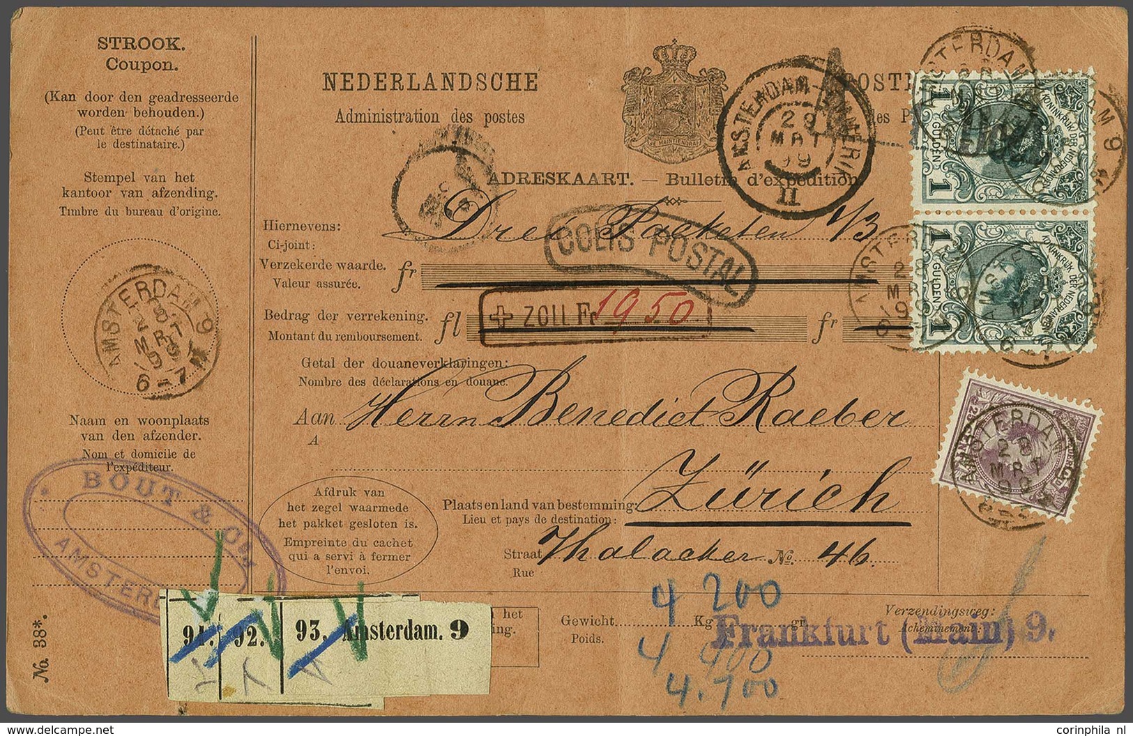 NL 1899 Numerals And Queen Wilhelmina - Sonstige & Ohne Zuordnung