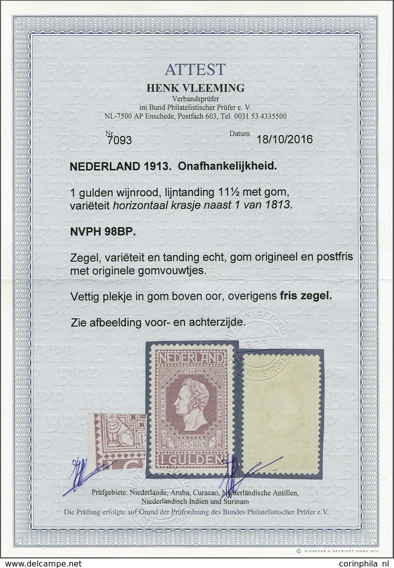 NL 1913 100 Years Of Independence - Other & Unclassified