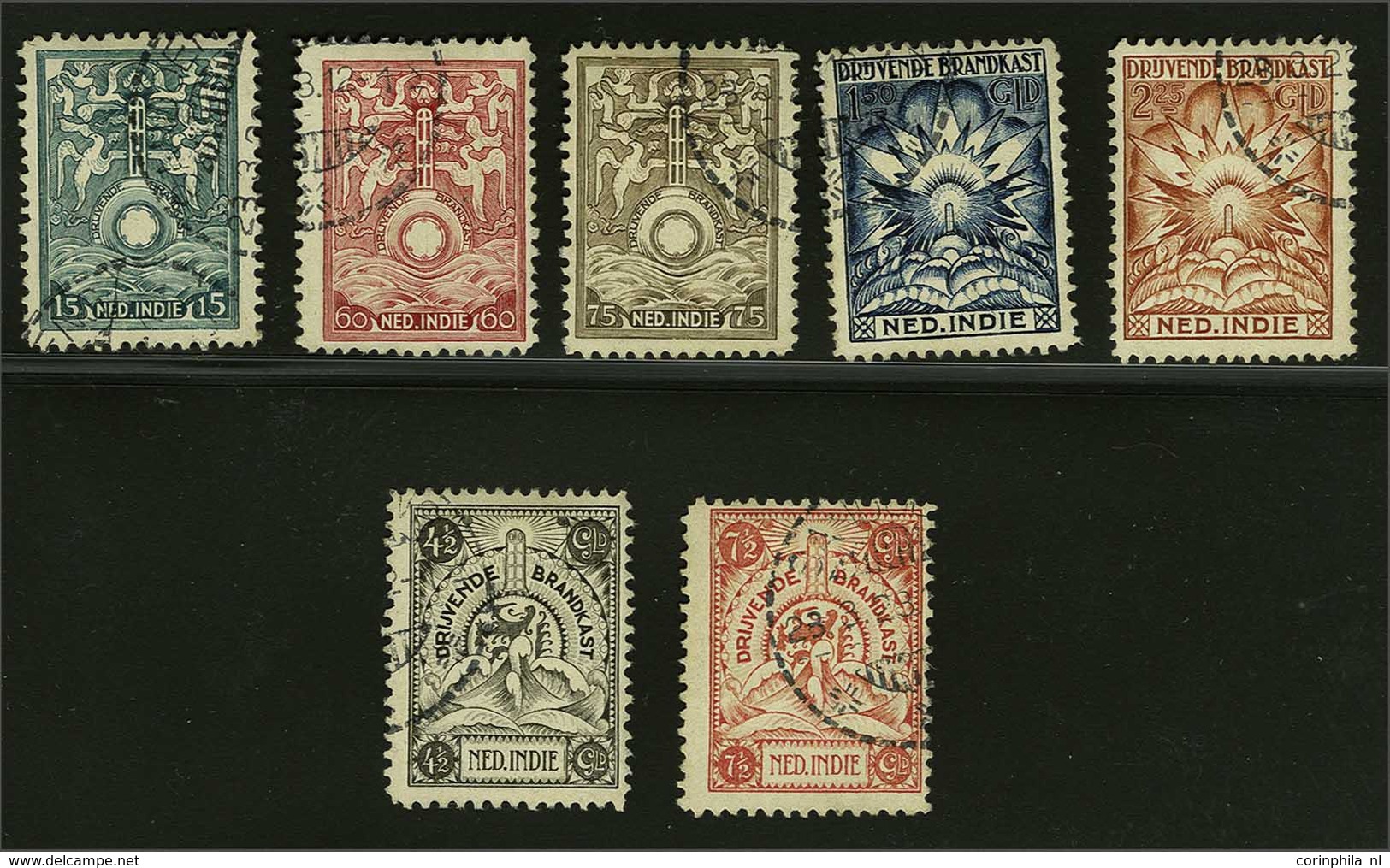 Netherlands Indies Incendiary Box Stamps - Sonstige & Ohne Zuordnung