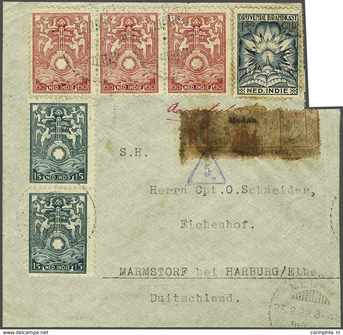 Netherlands Indies Incendiary Box Stamps - Otros & Sin Clasificación