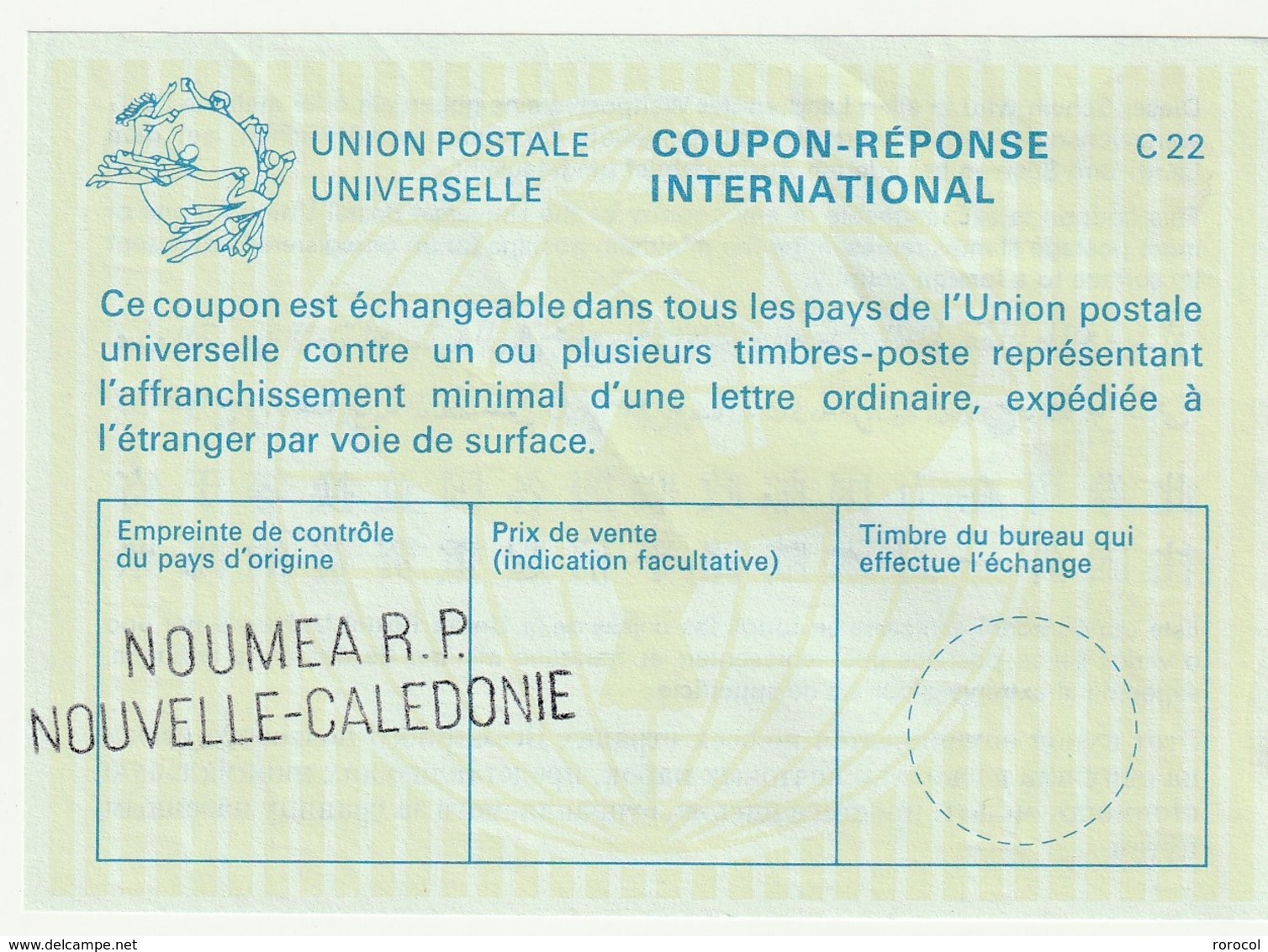 NOUVELLE-CALEDONIE COUPON REPONSE NEUF NOUMEA - Brieven En Documenten