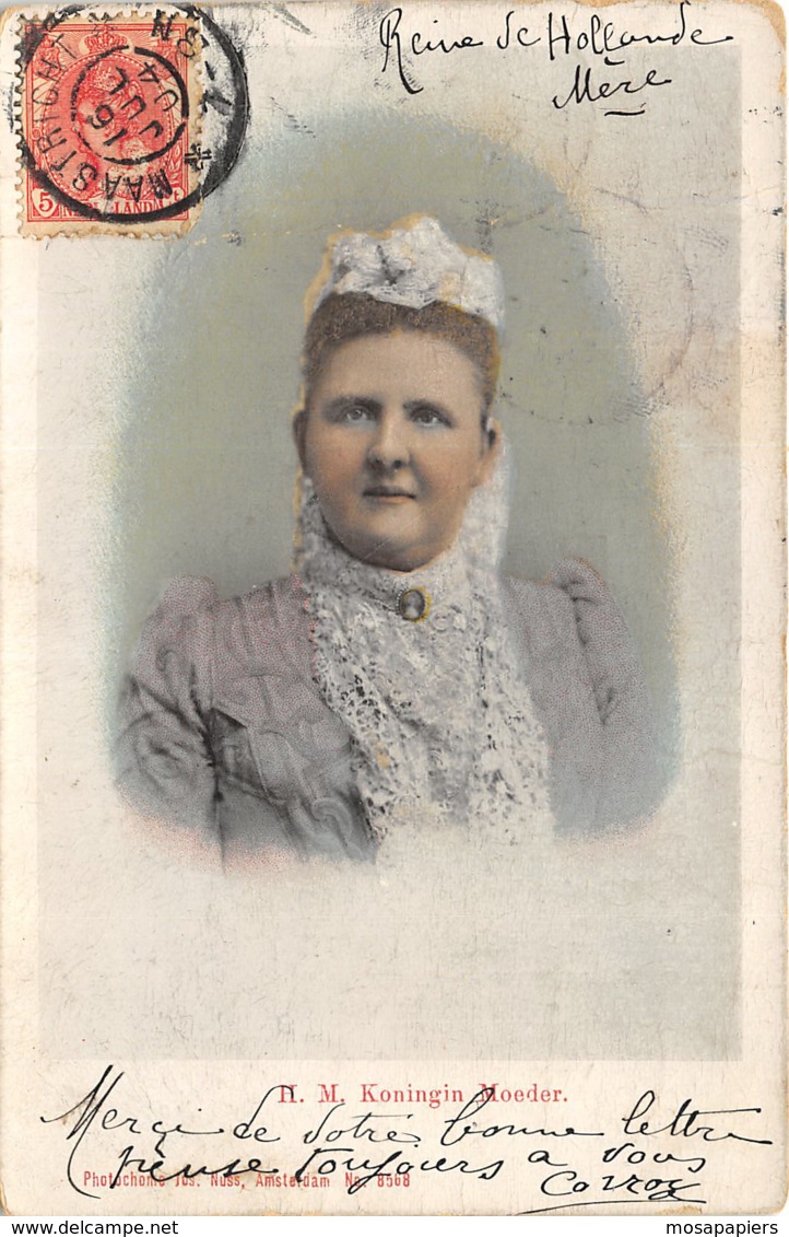 Pays-Bas - H.M. Koningin Moeder - 1904 - 1 Pli - Familles Royales