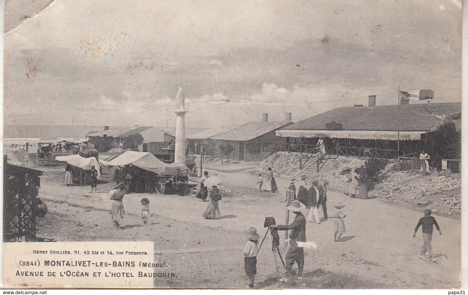 MONTALIVET Les BAINS  - Avenue De L'Océan Et L'Hôtel Baudouin - Autres & Non Classés