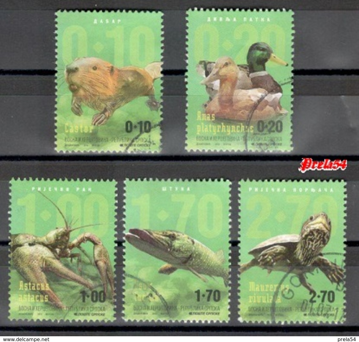 Bosnia Srpska - Fauna 2016 Used Set - Bosnia And Herzegovina