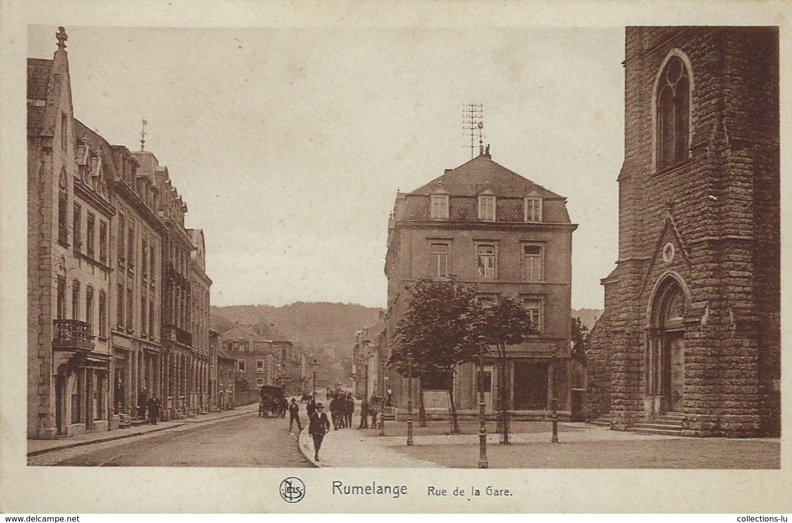 Rumelange (Gr.D.Luxbg ) Rue De La Gare    E. A. Schaack, Luxembg - Autres & Non Classés