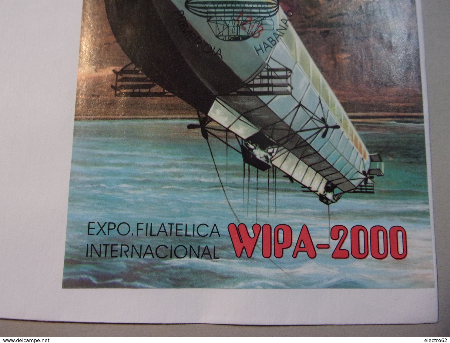 Cuba FDC Baron Ferdinand Von Zeppelin Wipa 2000 - Zeppelins