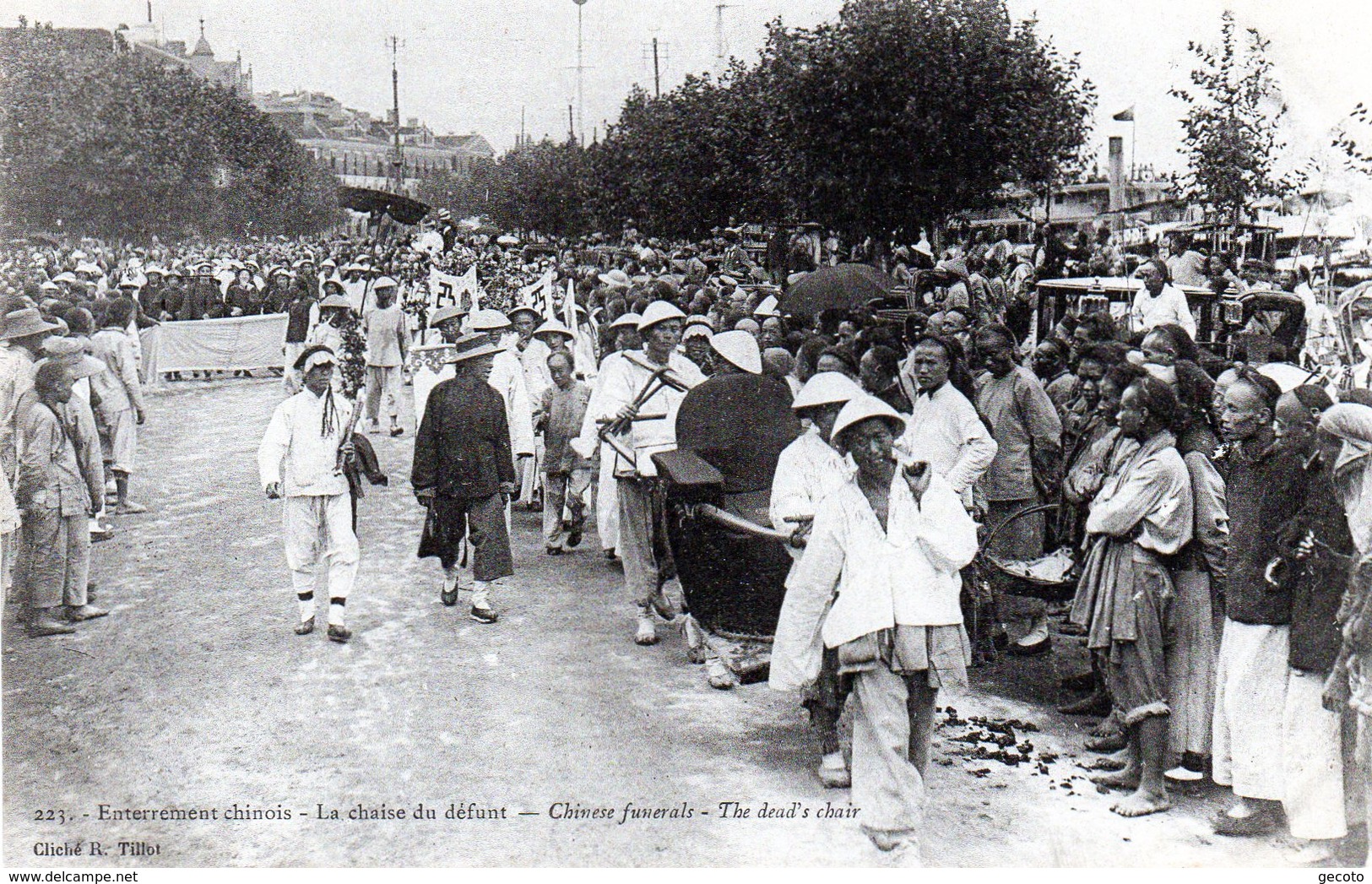 Enterrement Chinois - La Chaise Du Défunt En 1906 - Chine