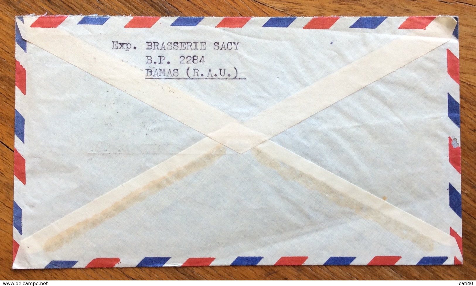 SIRYA  ENVELOPE COVER PAR AVION    FROM DAMAS  TO YORK PENNSYLVANIA  U.S.A. - Siria