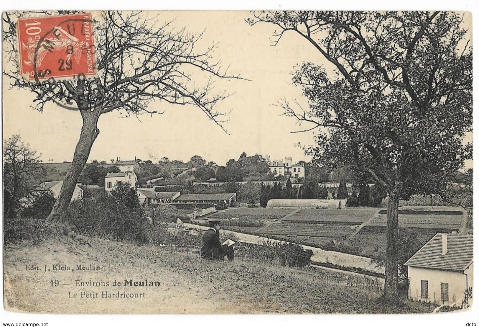 Le PETIT HARDRICOURT  Environs De Meulan Ed. Klein 19 (angles Arrondis Et Rappés En Lisière Basse) - Hardricourt