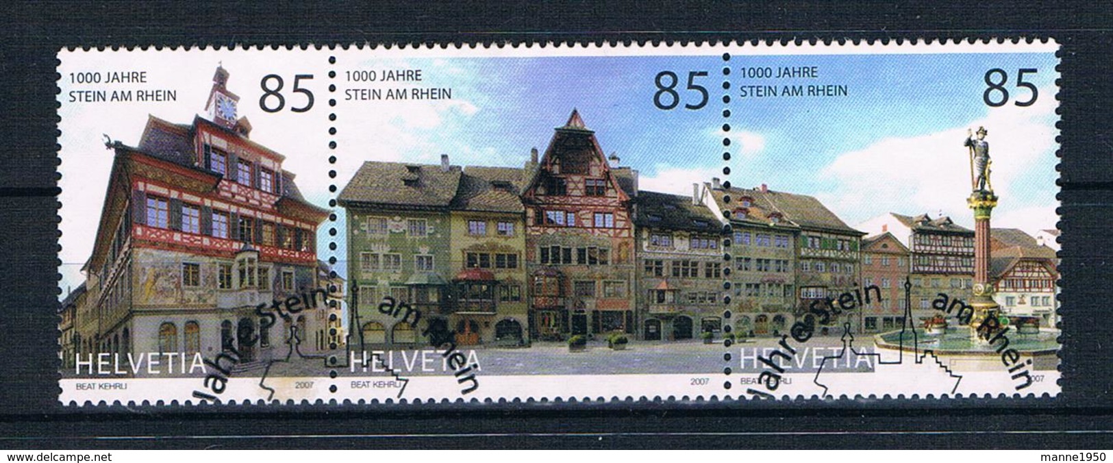 Schweiz 2007 Gebäude Mi.Nr. 1994/96 Gestempelt - Gebraucht