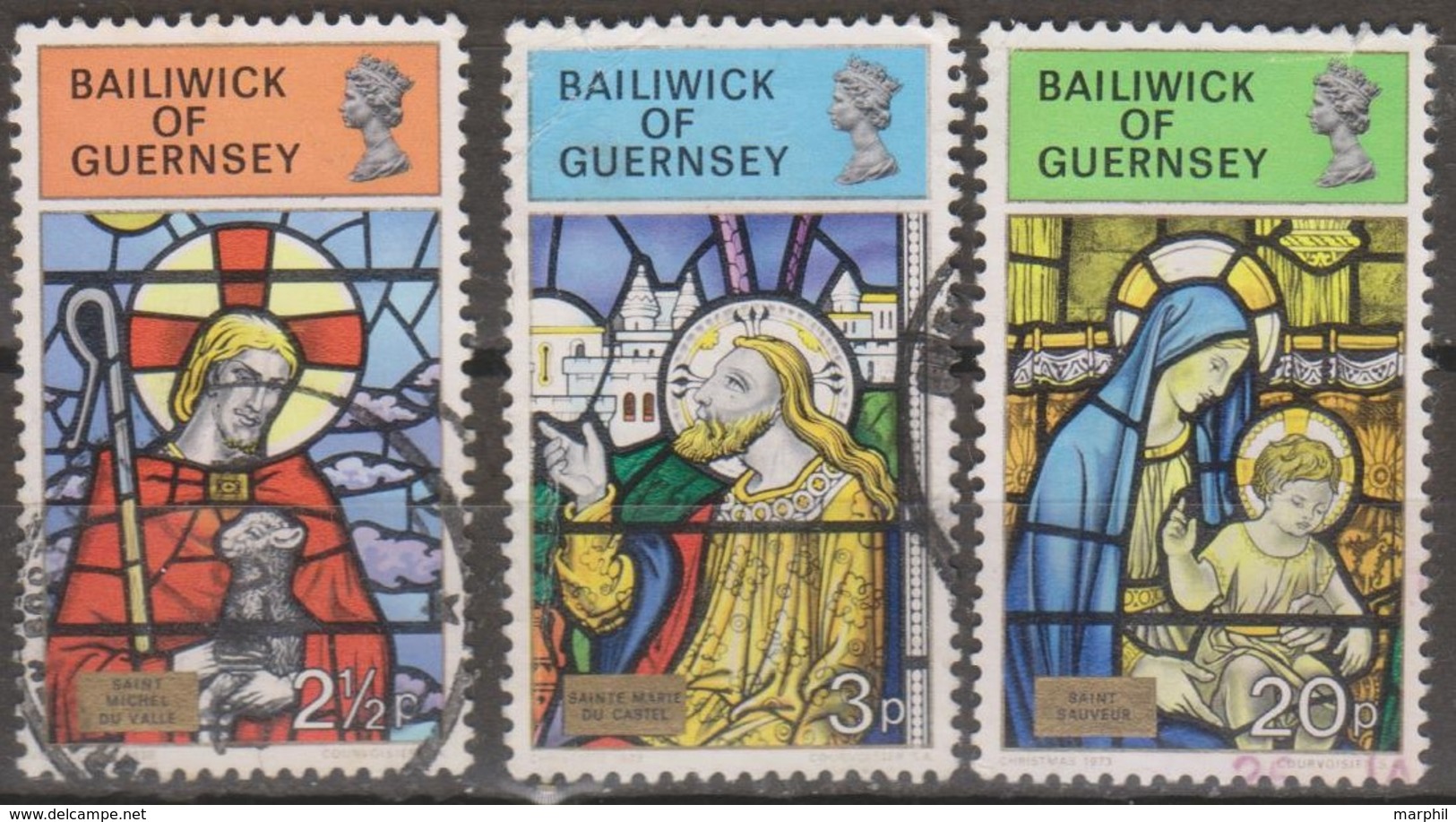 Guernsey 1974 Selezione 3v (o) - Guernesey