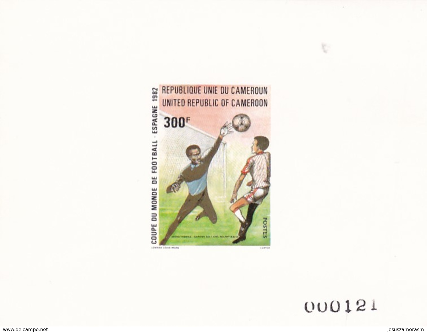 Camerun Nº 693 Al 696 En PRUEBAS Una Con Manchas - 1982 – Espagne