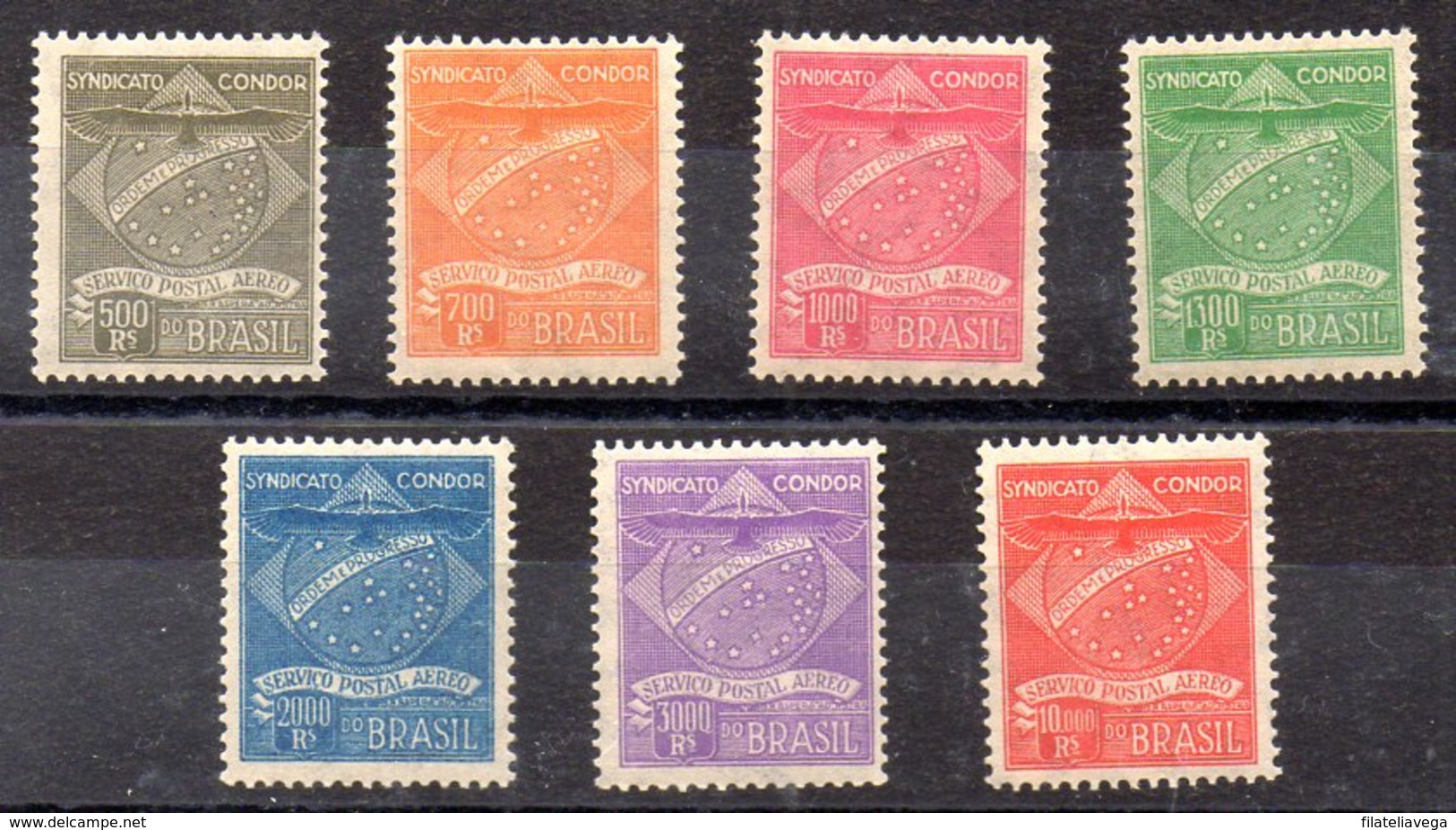 Serie De Brasil Compañia Condor N ºYvert 1/7 ** - Airmail (Private Companies)