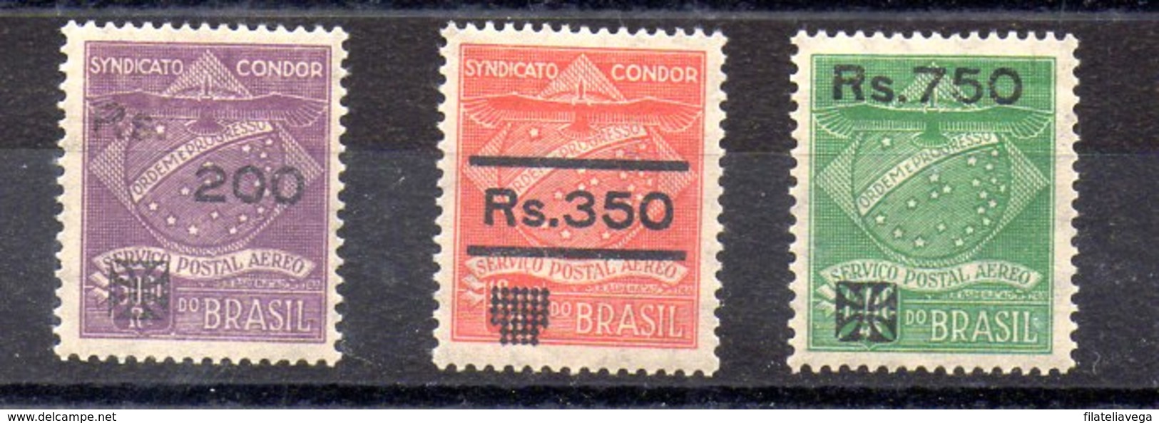 Sellos De Brasil Compañia Condor N ºYvert 22/24 ** - Luftpost (private Gesellschaften)