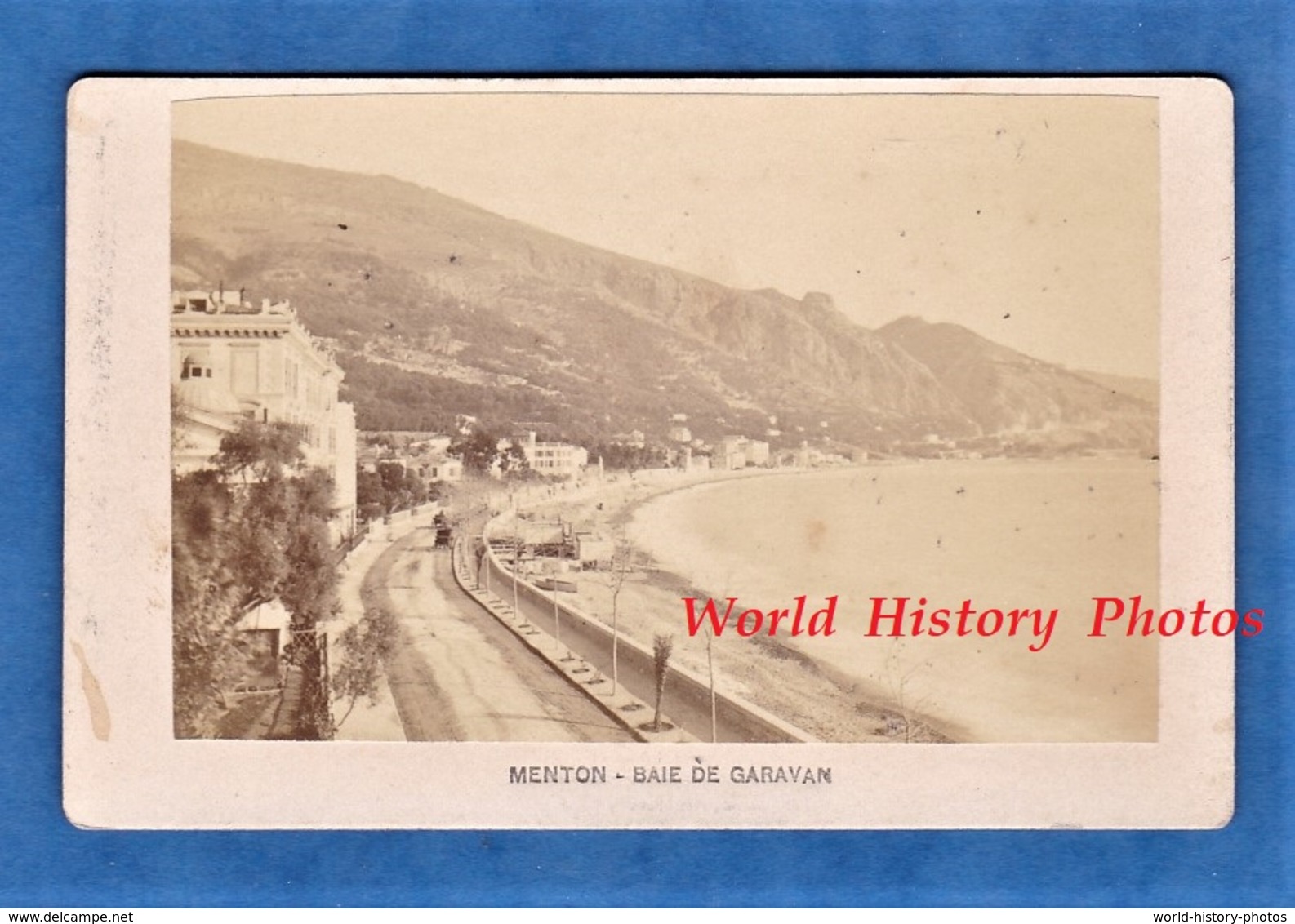 Photo Ancienne Avant 1900 - MENTON - Baie De Garavan - Cote D' Azur , Prés Nice Monaco - Anciennes (Av. 1900)