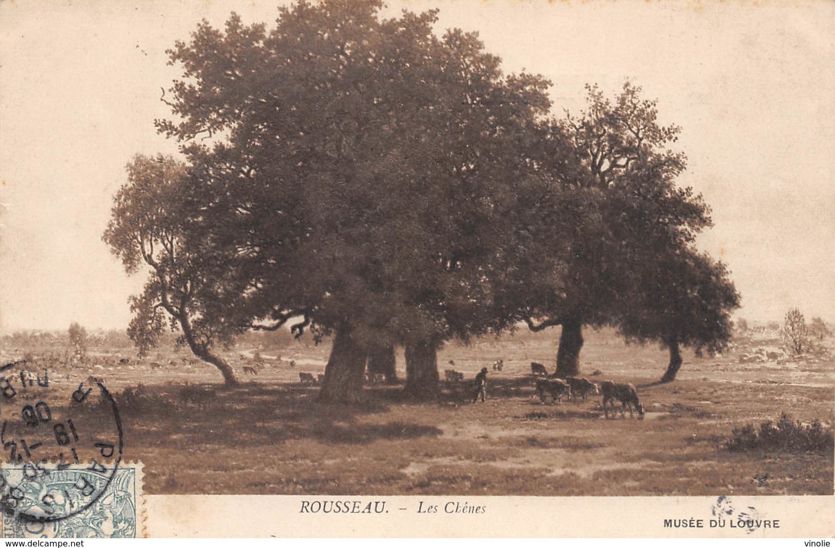 A-19-2455 :  TROGNE. TROGNES. ARBRE REMARQUABLE. TABLEAU.DE ROUSSEAU. LES CHENES. - Arbres