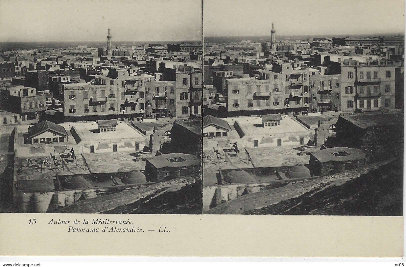 Autour De La Mediterranee - Carte Stereotypie - Panorama D'ALEXANDRIE - EGYPTE - Alexandrie