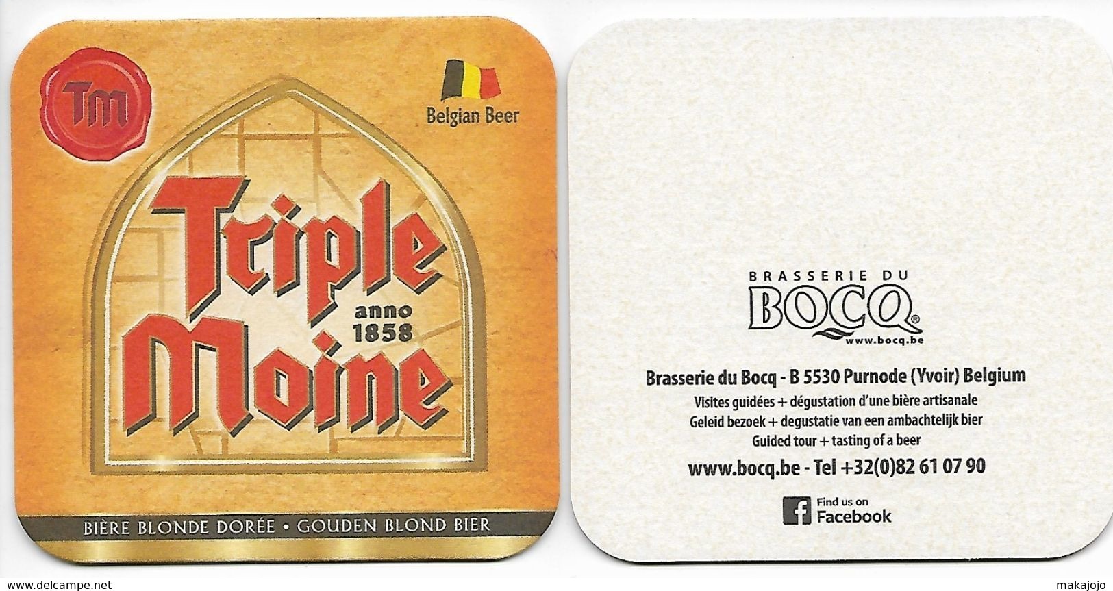 Viltje - Triple Moine - Beer Mats